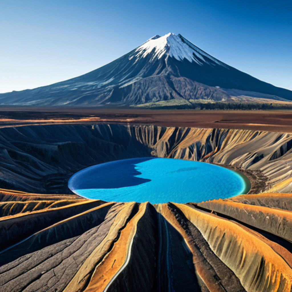 A professional, awe-inspiring geological illustration depicting Earth's dynamic nature. The central focus is the concept of plate tectonics, showing immense continental and oceanic plates subtly shifting and interacting like colossal puzzle pieces. Majestic, towering mountain ranges rise dramatically in the background, subtly illustrating their formation through ancient collisions of these plates. Distant, non-erupting volcanoes add to the landscape, symbolizing Earth's internal activity. The scene is rendered with intricate detail, high resolution, and vibrant natural colors, under clear, diffused lighting, emphasizing the scientific marvel and grandeur of our planet. This image is safe for work, appropriate content, fully clothed (if any human figures are present, they are professional dress), family-friendly, perfect anatomy, correct proportions, natural body proportions, well-formed hands, proper finger count.