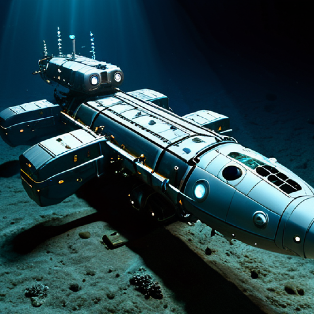 지구과학과 해양 탐사 - **Image Prompt 1: Deep-Sea Mineral Harvesting**
A breathtaking, high-resolution image of a futur...